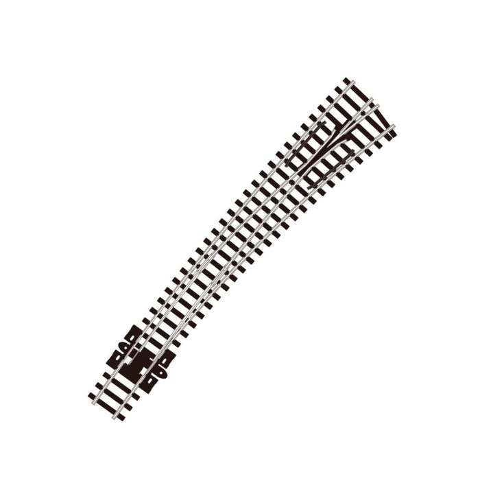 SL-386 - R/H Curved Turnout, Large Radius, Code 80 (N)