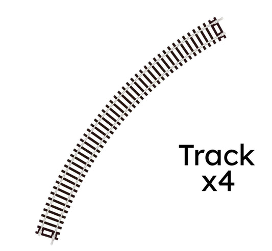 ST-226 x 4 (Blister Pack) Double Curve, 2nd Radius (OO/HO)
