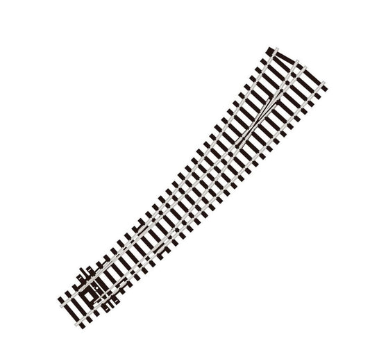 SL-87 - L/H Curved Turnout, Large Radius, Code 100 (Insulfrog) (OO/HO)