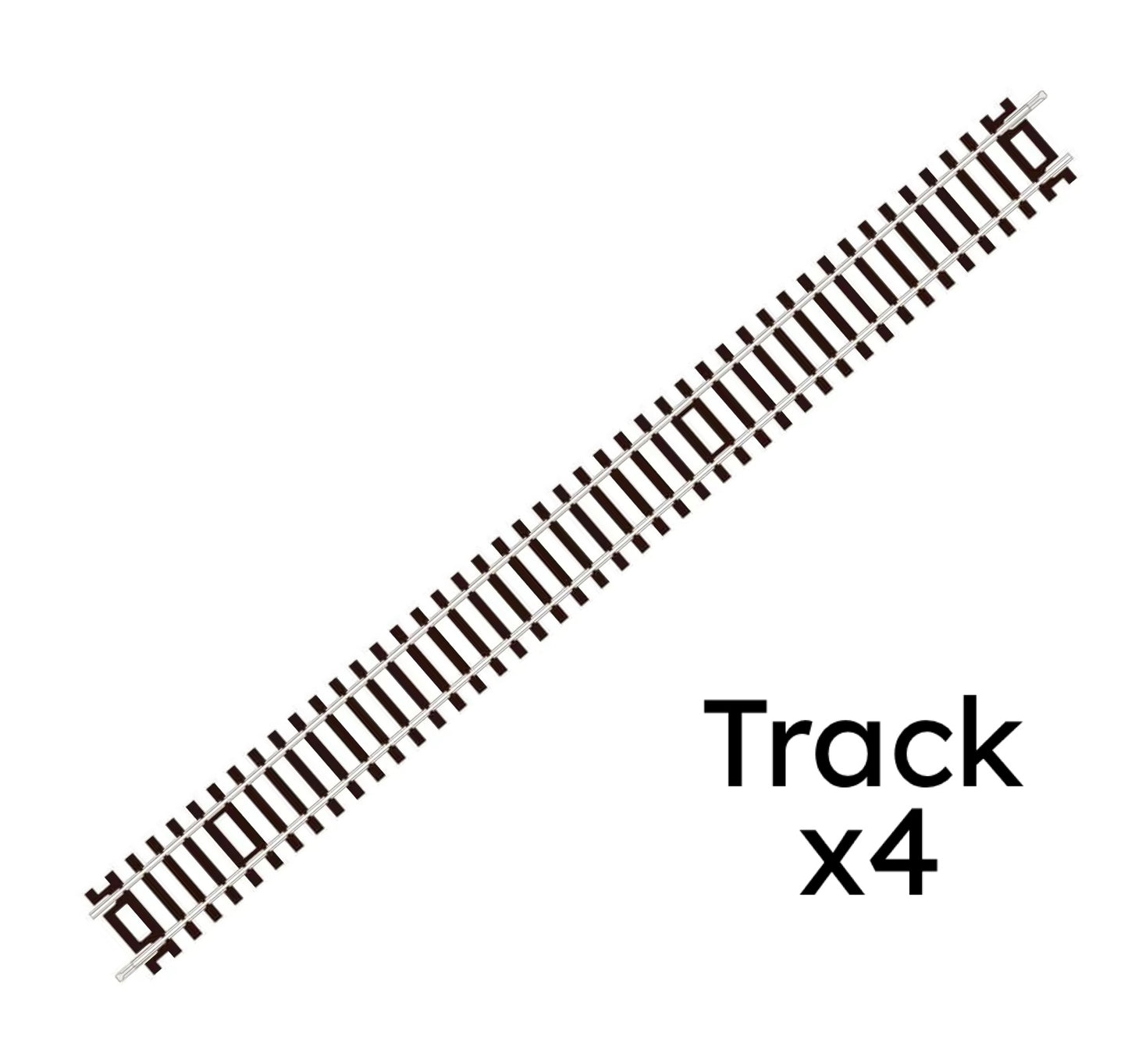 ST-201 x 4 (Blister Pack) Double Straight (OO/HO)