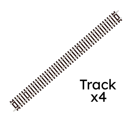 ST-201 x 4 (Blister Pack) Double Straight (OO/HO)