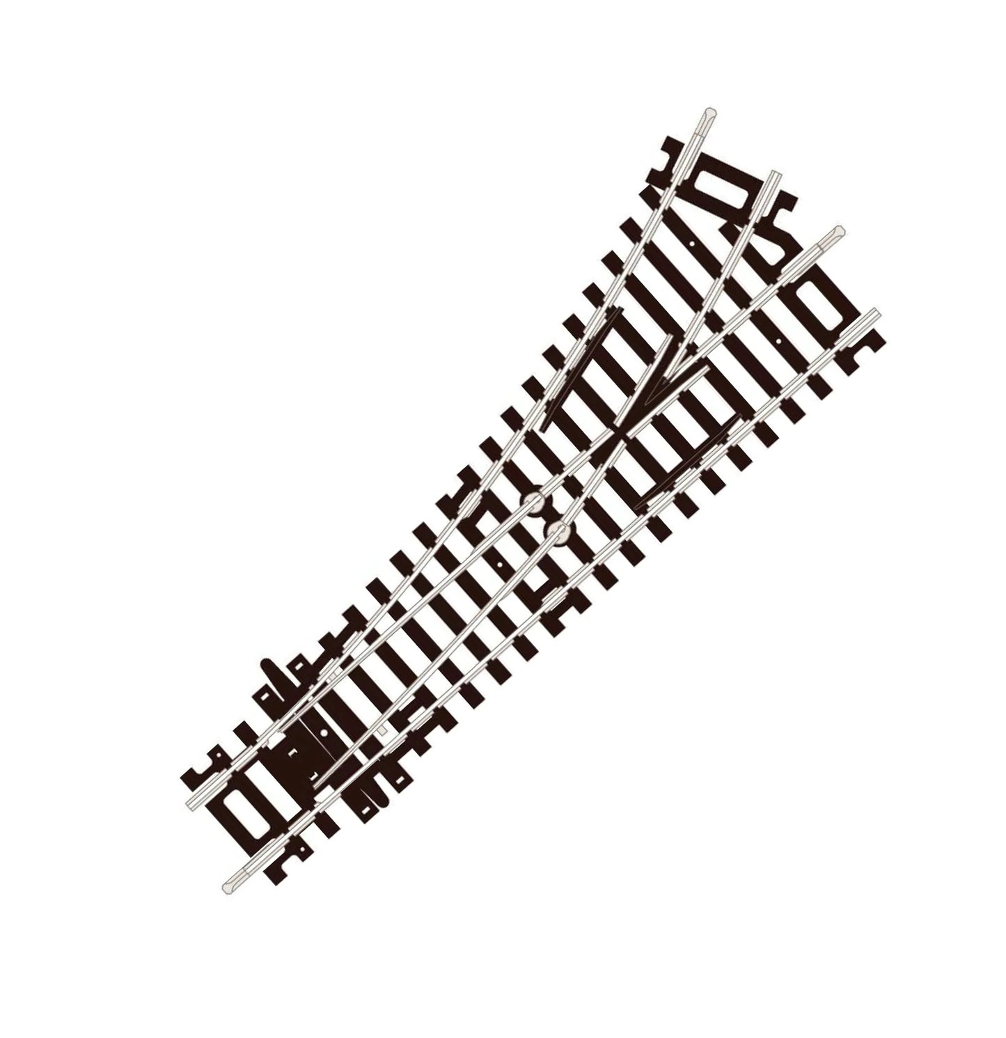 ST-241 - L/H Turnout, 2nd Radius, Code 100 (Setrack) (OO/HO)