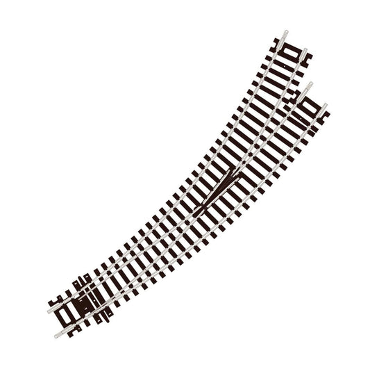 ST-245 - L/H Curved Turnout, 2nd & 3rd Radius, Code 100 (Setrack) (OO/HO)