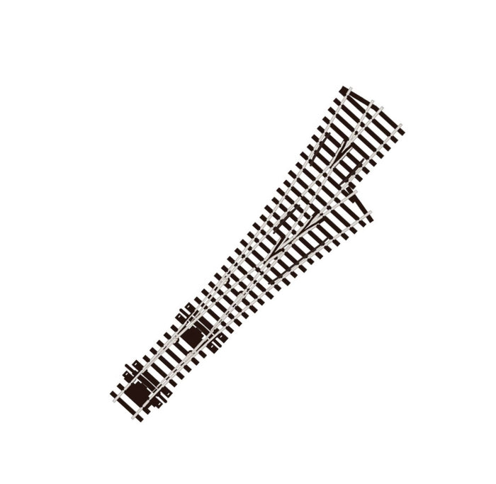 SL-E199 - Fine Scale -3 Way Asymmetric Turnout, Medium Radius, Code 75 (Electrofrog) (OO/HO)