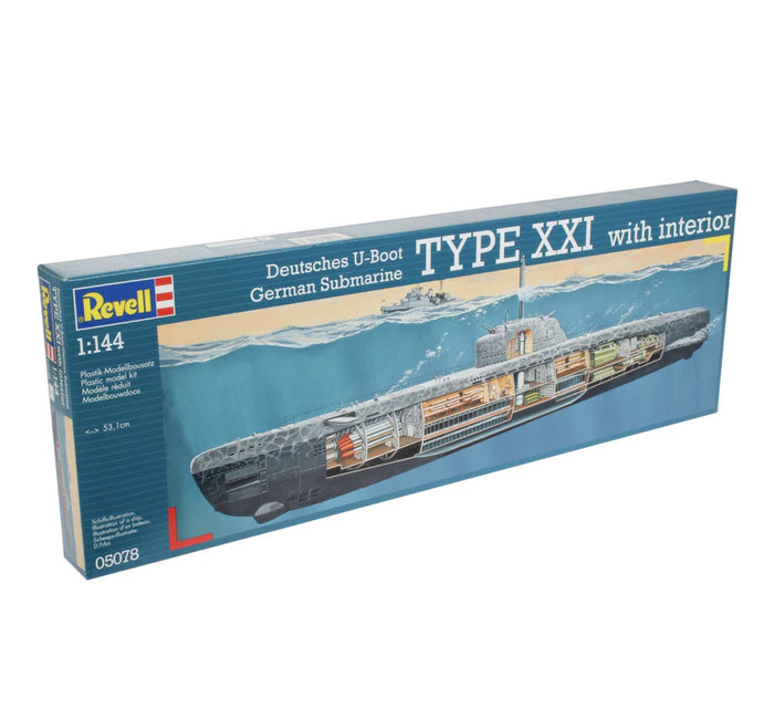Revell 05078 Type XXI with Interior, 1:144 Scale