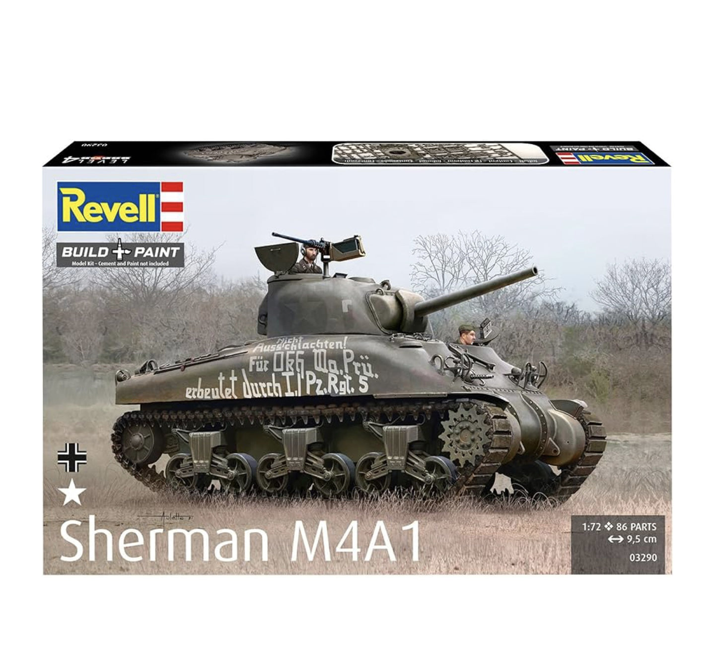 Revell 03290 Sherman M4A1, 1:72 Scale