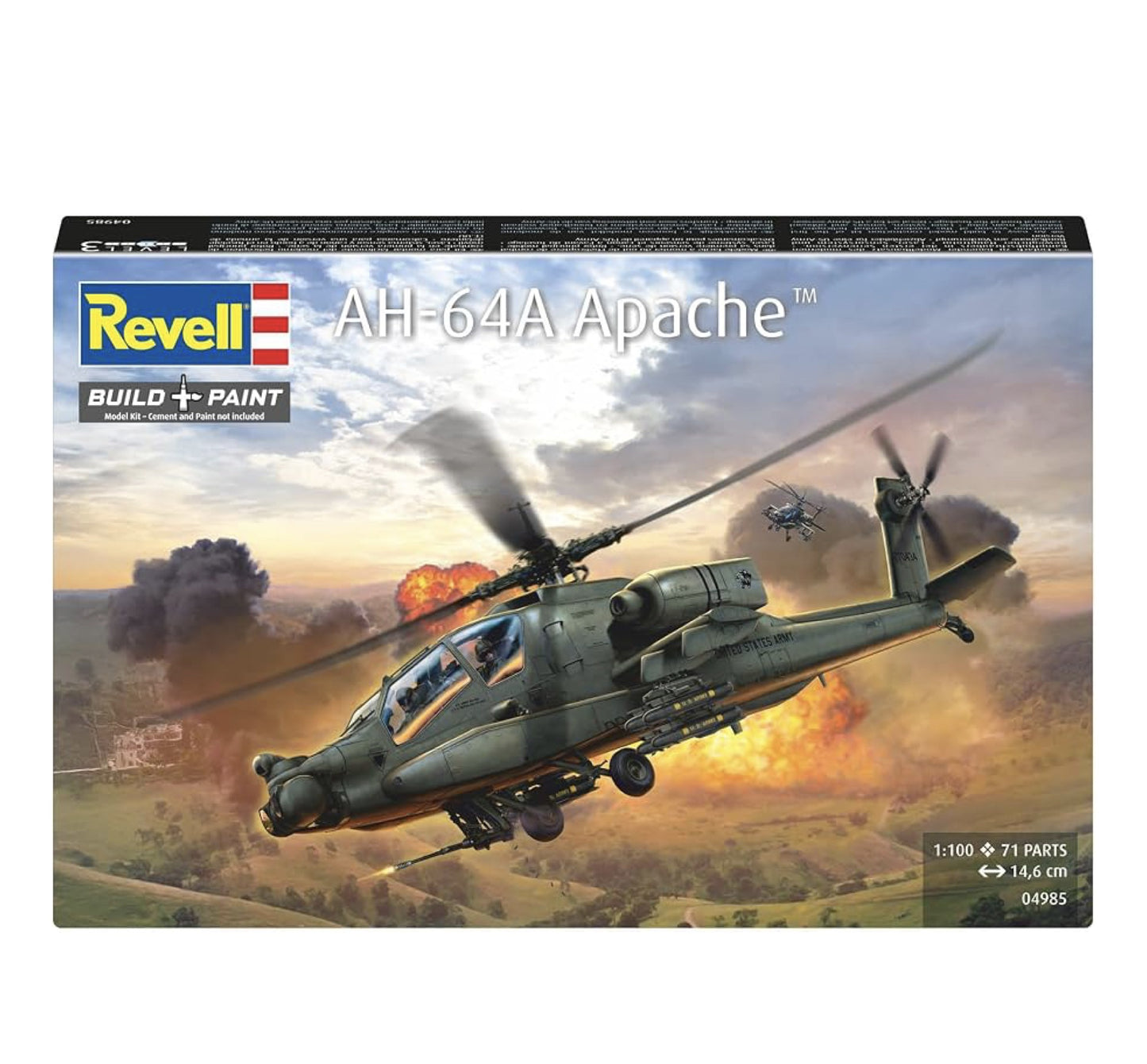 Revell 04985 AH-64A Apaache, 1:100 Scale
