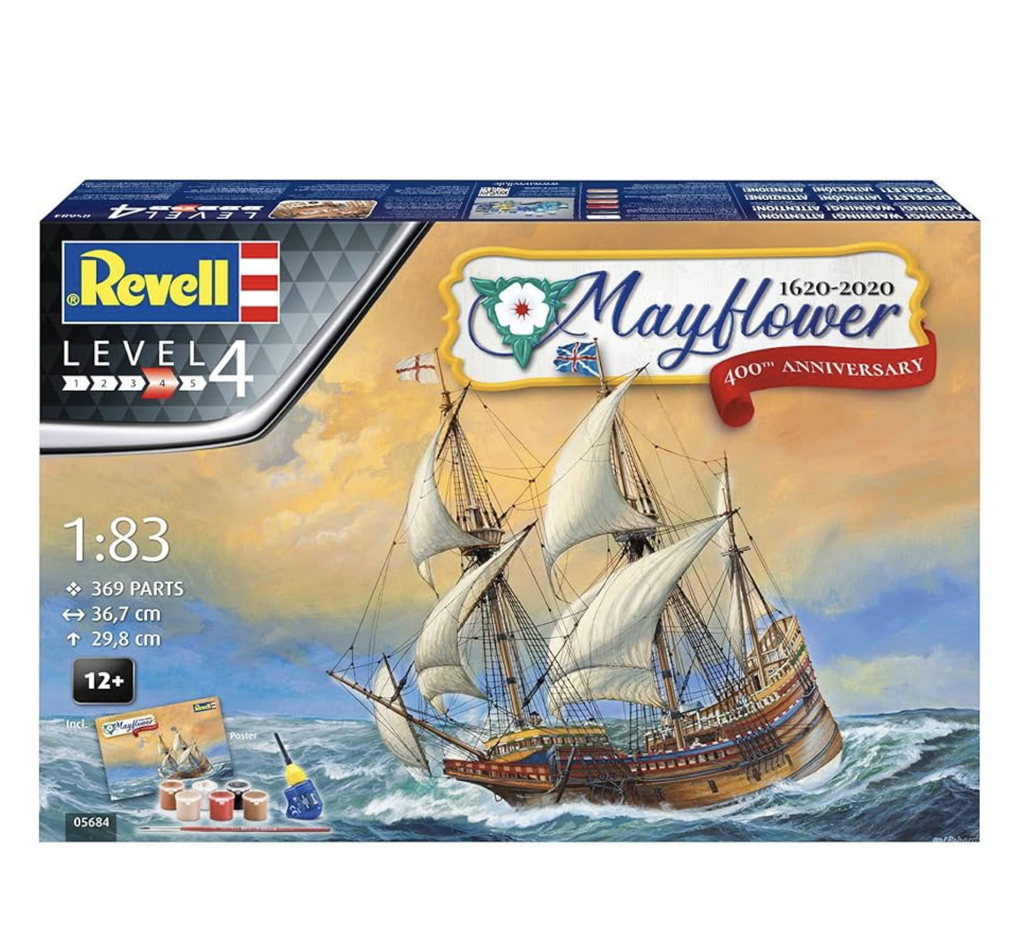 Revell 05684 Mayflower 400th Anniversary, 1:83 Scale