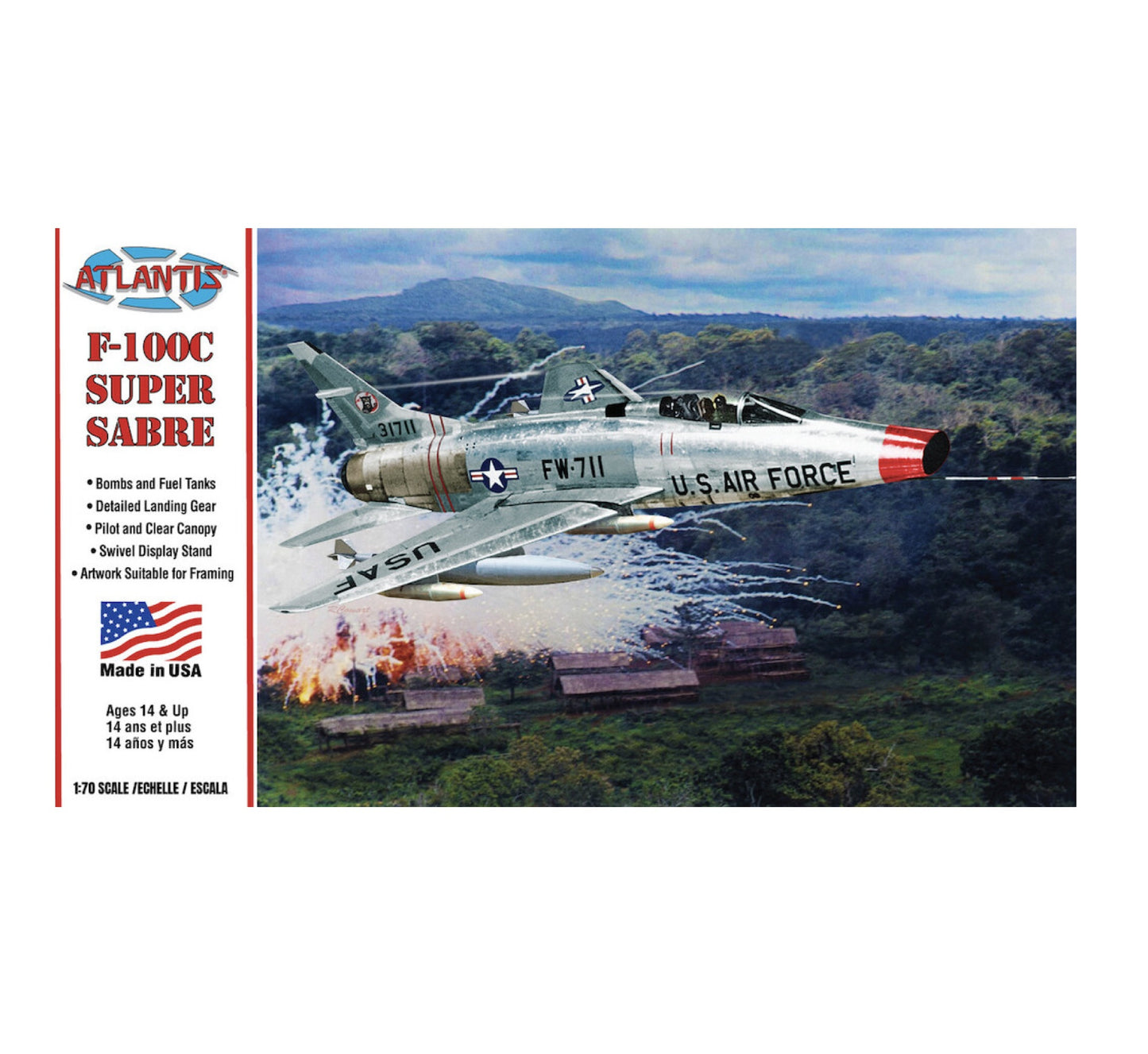 H236 - F-100C Super Sabre, 1:70 Scale