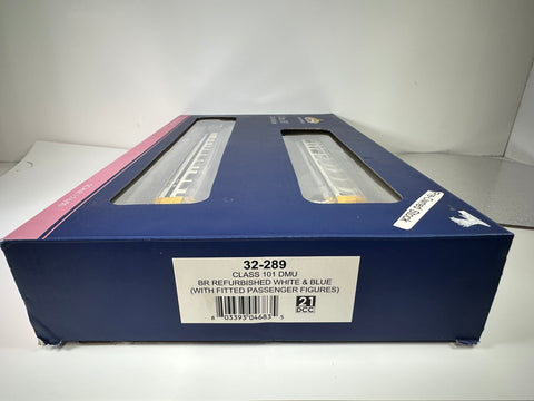 SHL2053 - 32-289 - Class 101 DMU BR Refurbished White & Blue (OO/HO)