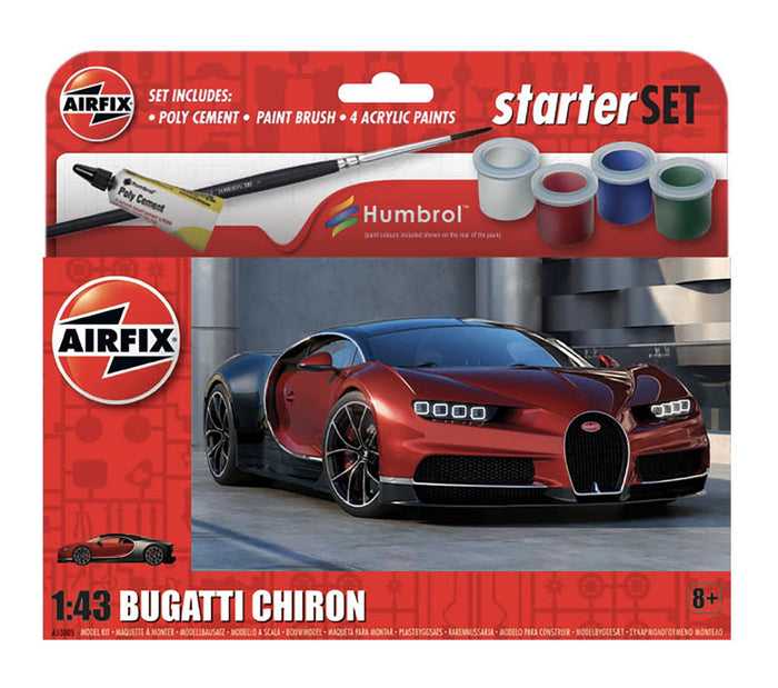 Airfix Bugatti Chiron 1:43 Scale, A55005
