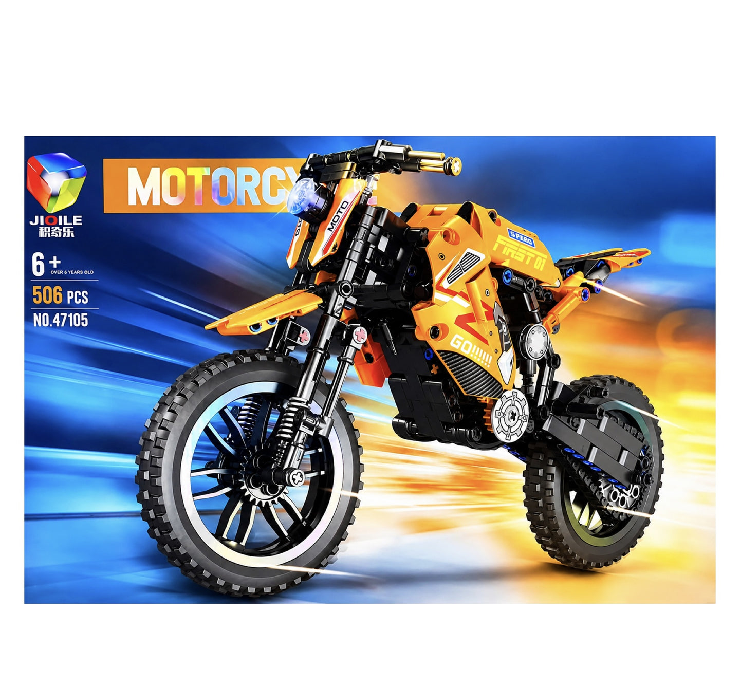 Jiqile Lego Motorcycle, 47105