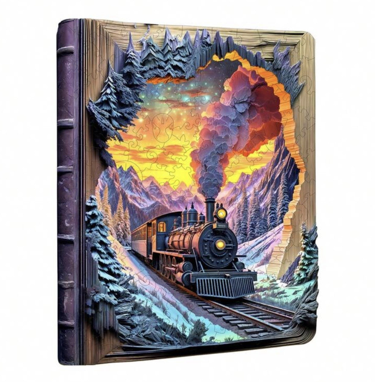 3D Aurora Train, 34 x 25.7cm (XL)