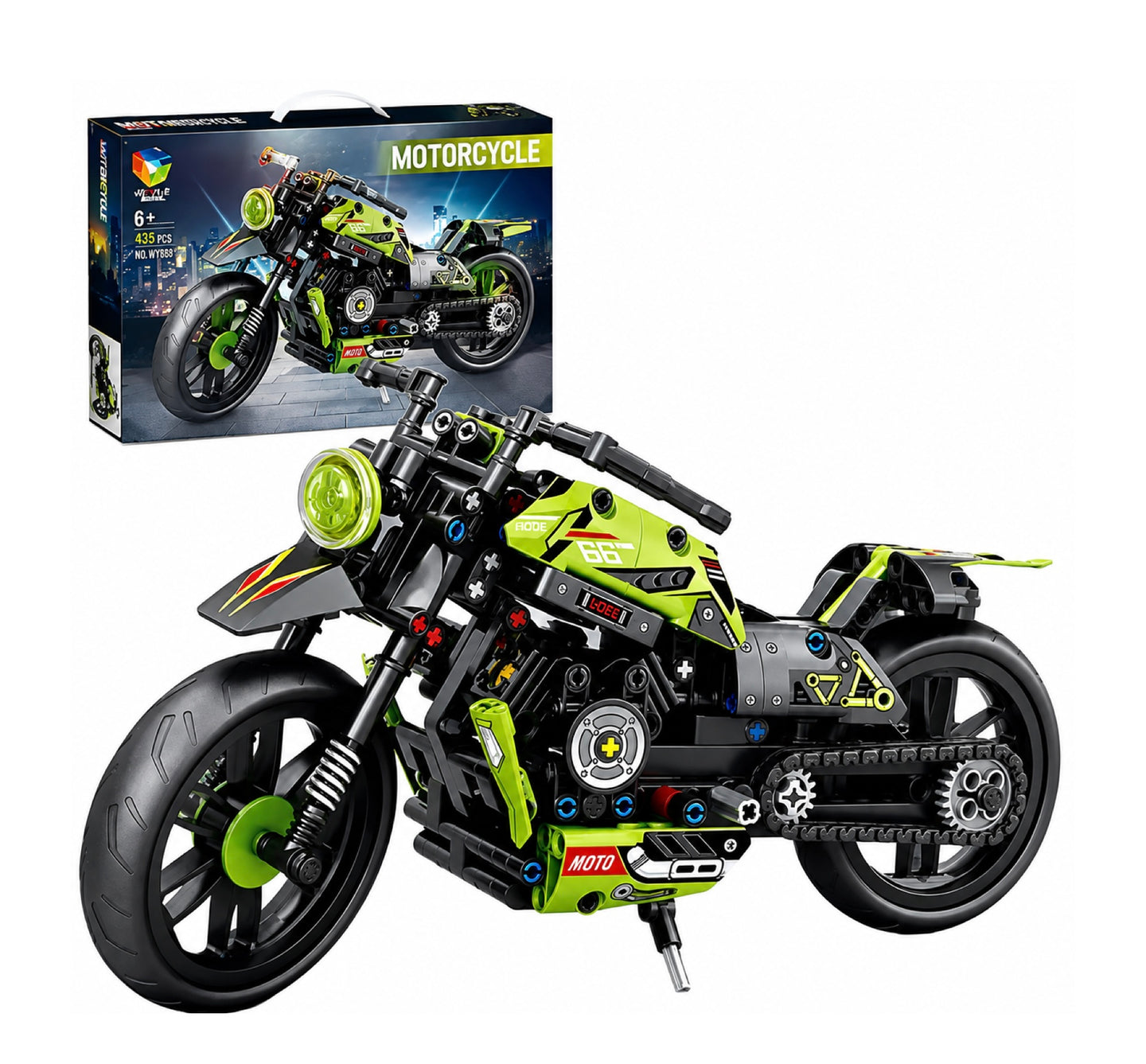 Jiqile Lego Motorcycle, 47112
