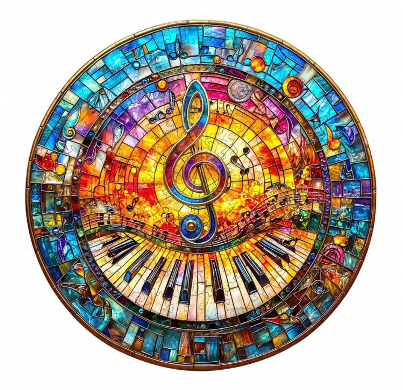 Stained Glass Music, 29 x 29cm (L)