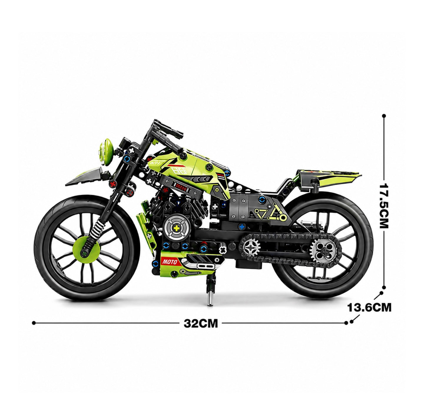 Jiqile Lego Motorcycle, 47112