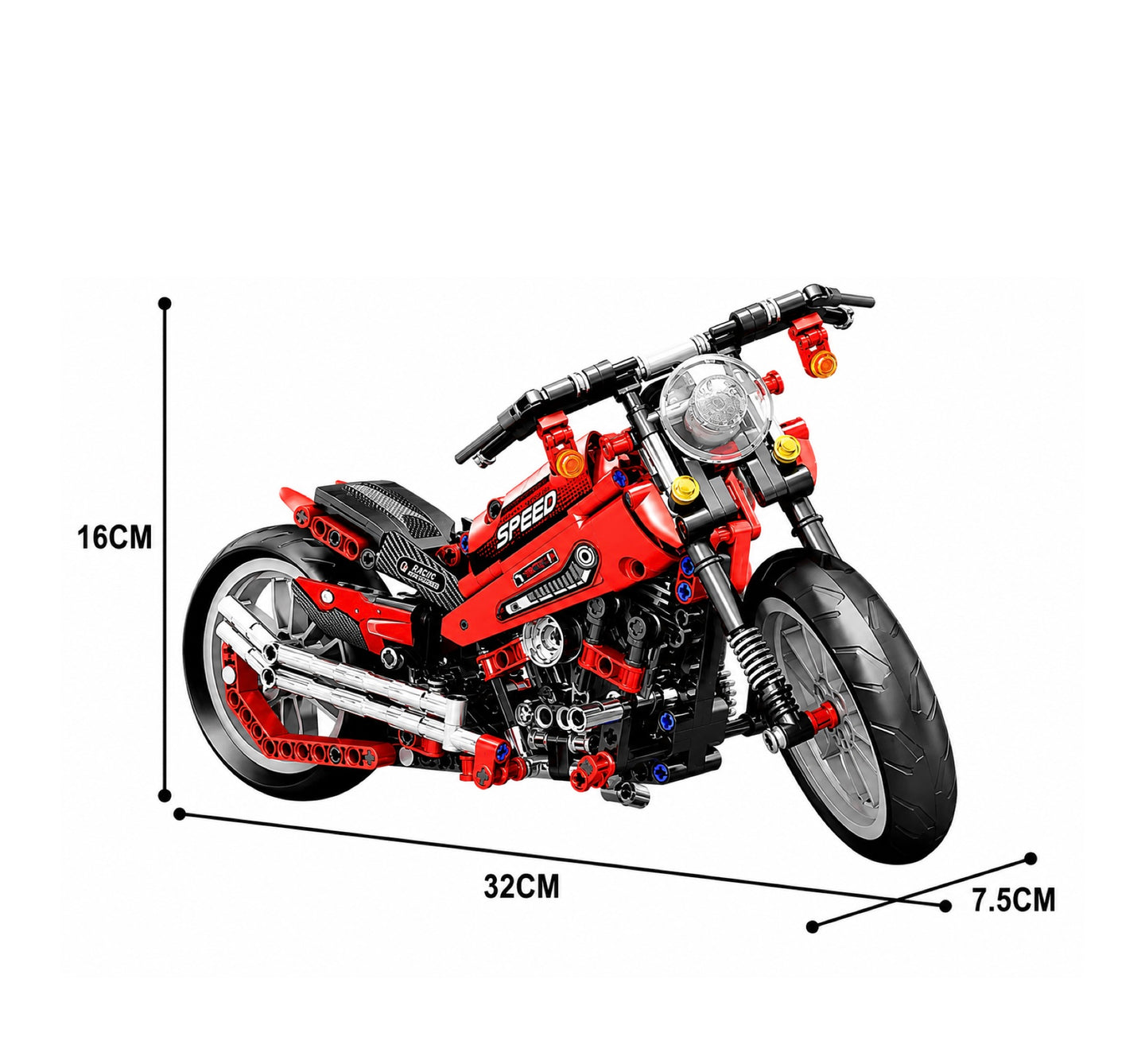 Jiqile Lego Motorcycle, 47104