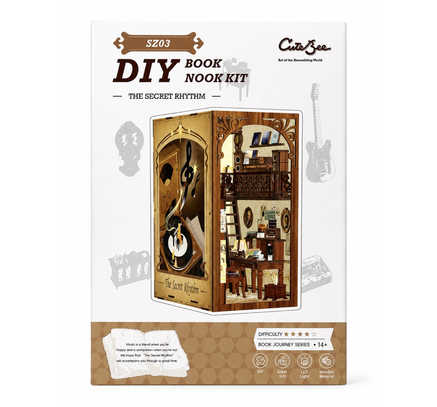 Cutebee The Secert Rhythem DIY Book Nook, SZ03
