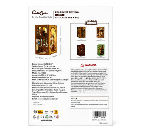 Cutebee The Secert Rhythem DIY Book Nook, SZ03