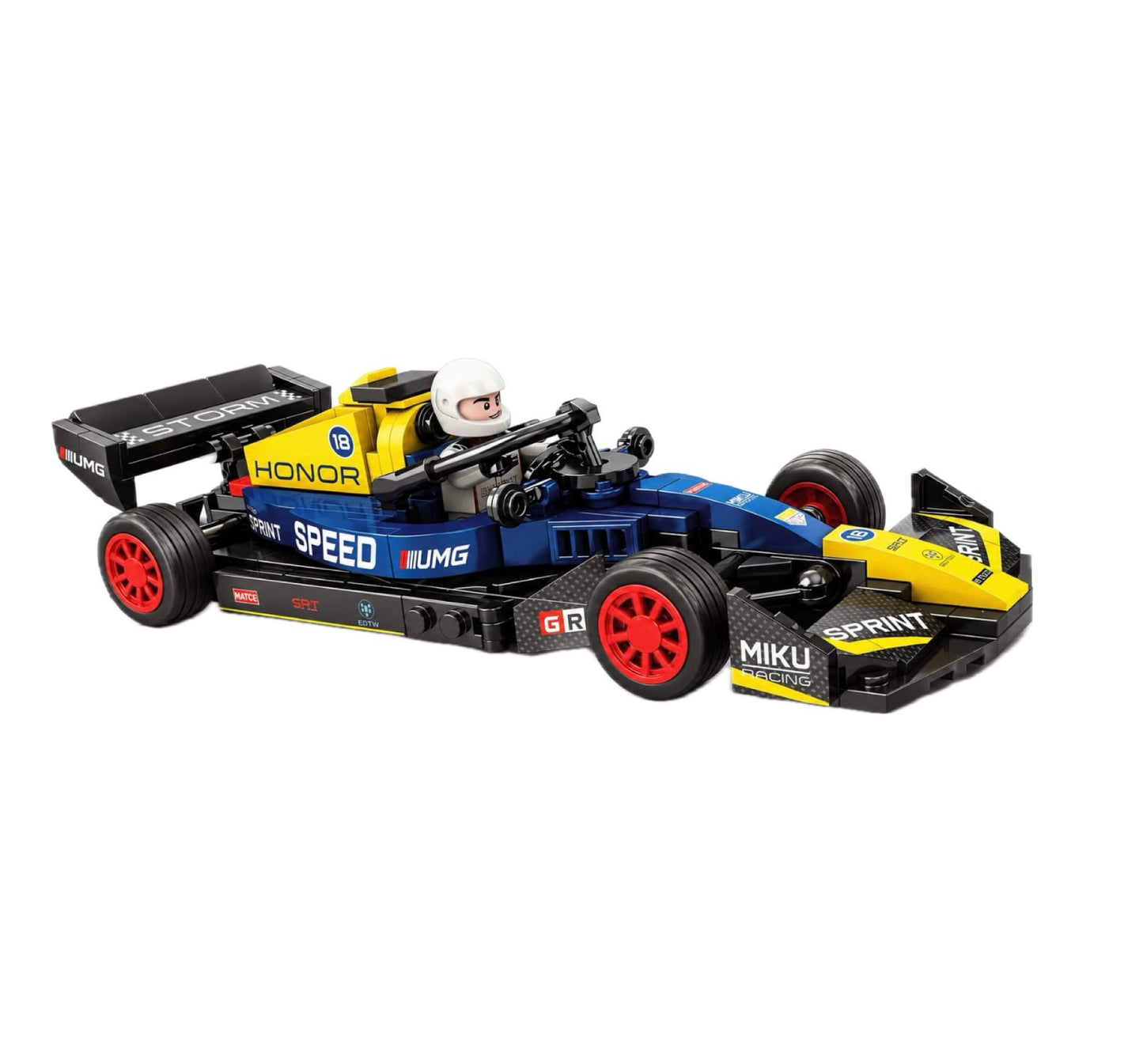 Jiqile Lego Blue & Yellow Racing Car,  4519/01
