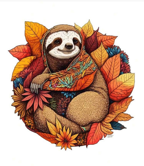 Autumn Sloth, 28 x 27.7cm (L)