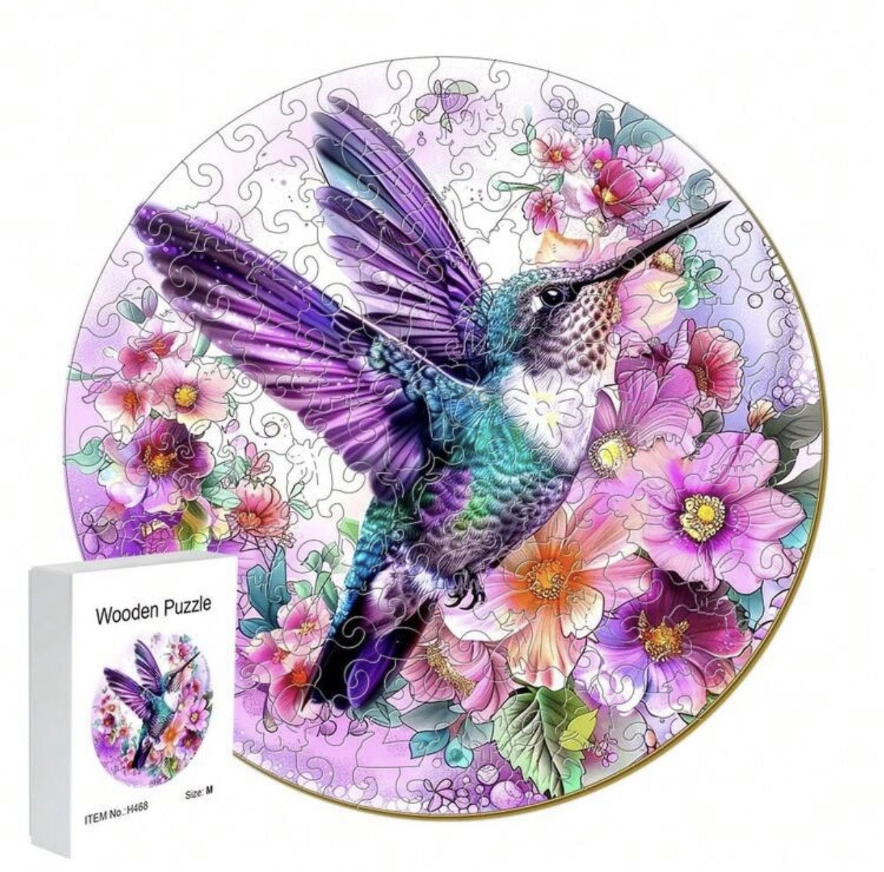 Hummingbird, 28.5 x 28.5cm (L)