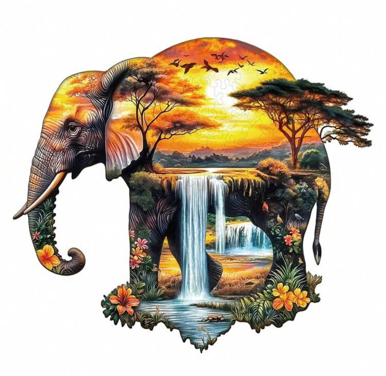 African Elephant, 34 x 29.7cm (XL)