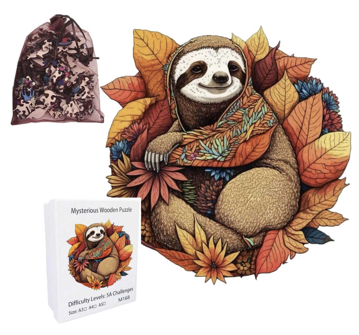 Autumn Sloth, 28 x 27.7cm (L)