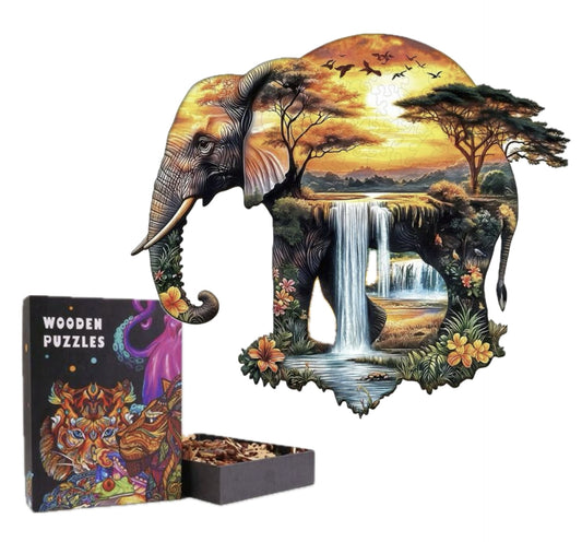 African Elephant, 34 x 29.7cm (XL)