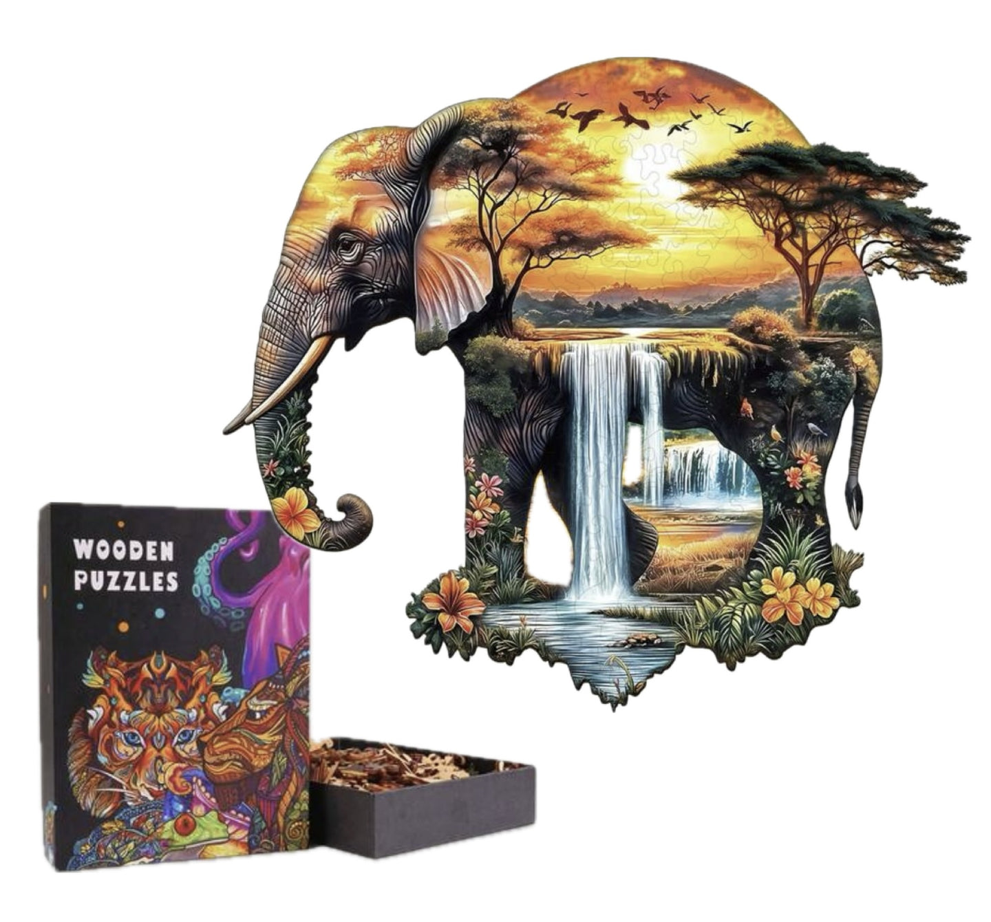 African Elephant, 34 x 29.7cm (XL)