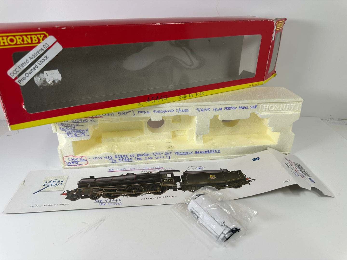 Hornby R2450 Class 5MT '45440' Steam Loco (Weathered) OO