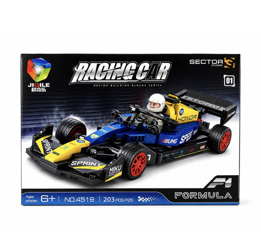 Jiqile Lego Blue & Yellow Racing Car,  4519/01
