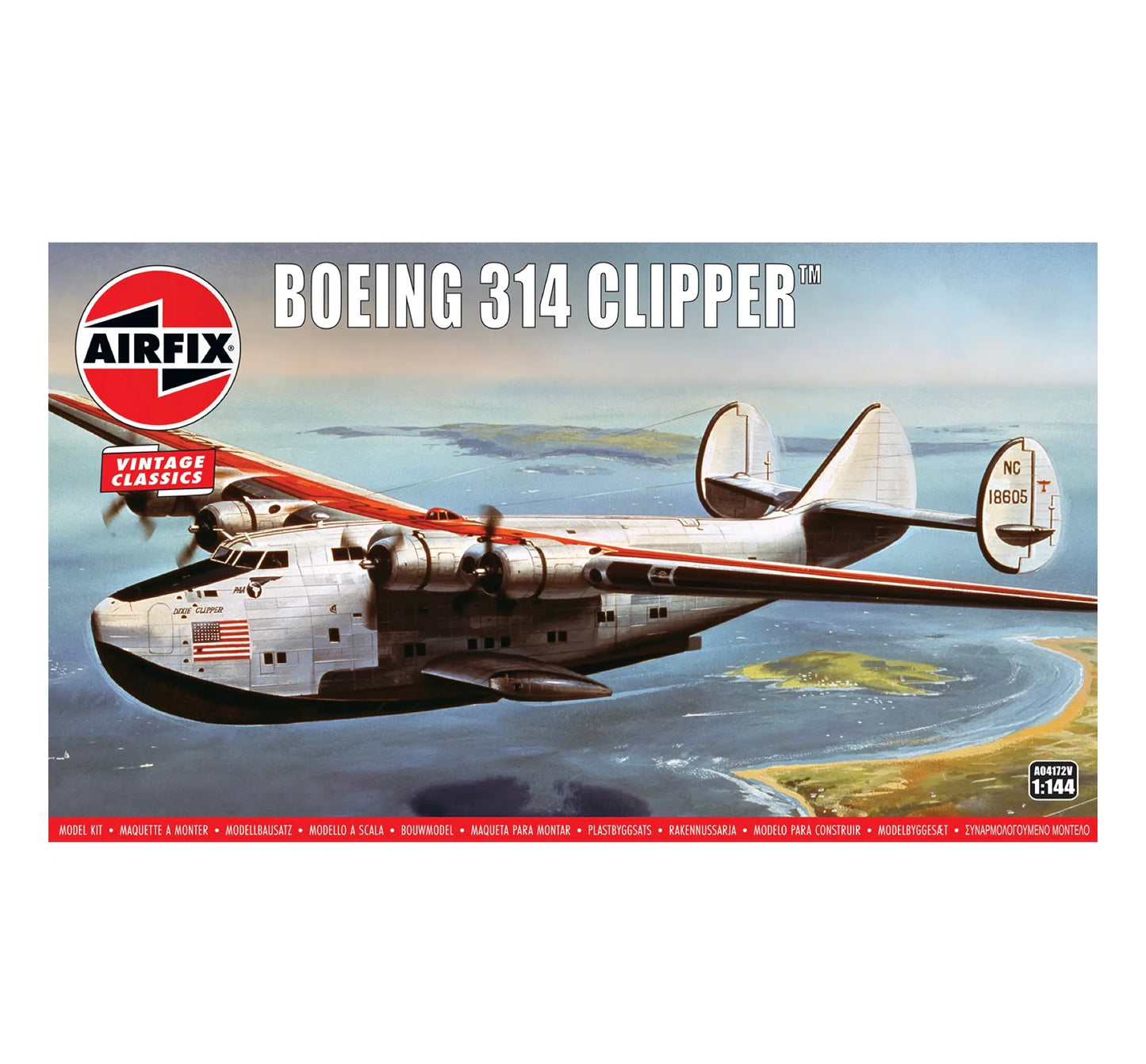 Airfix Boeing 314 Clipper 1:144 Scale, A04172V