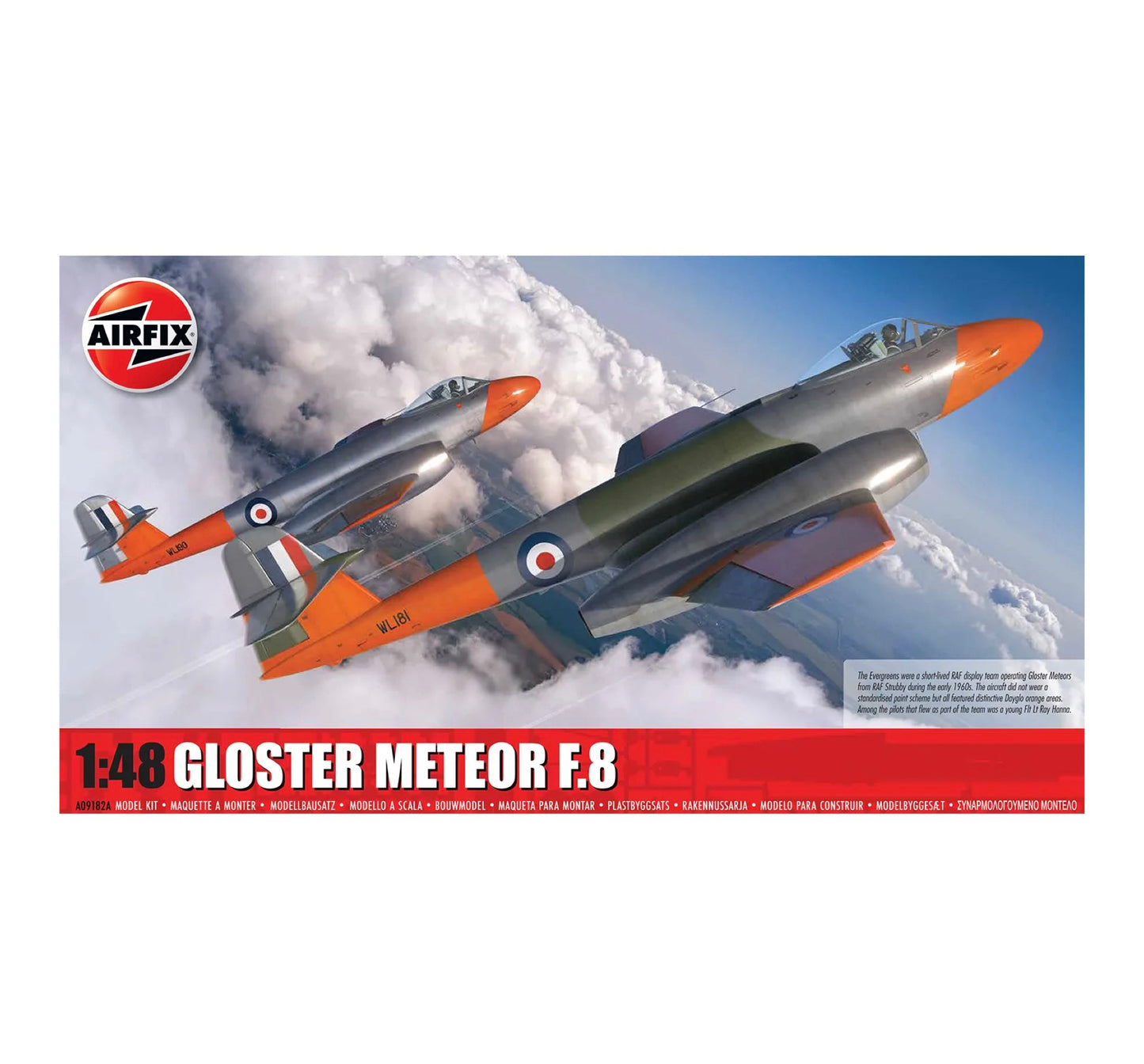 Airfix Gloster Meteor F.8 1:48 Scale, A09182A