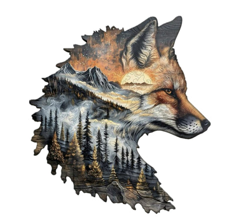 Sunset Fox, 29 x 26.8cm (L)