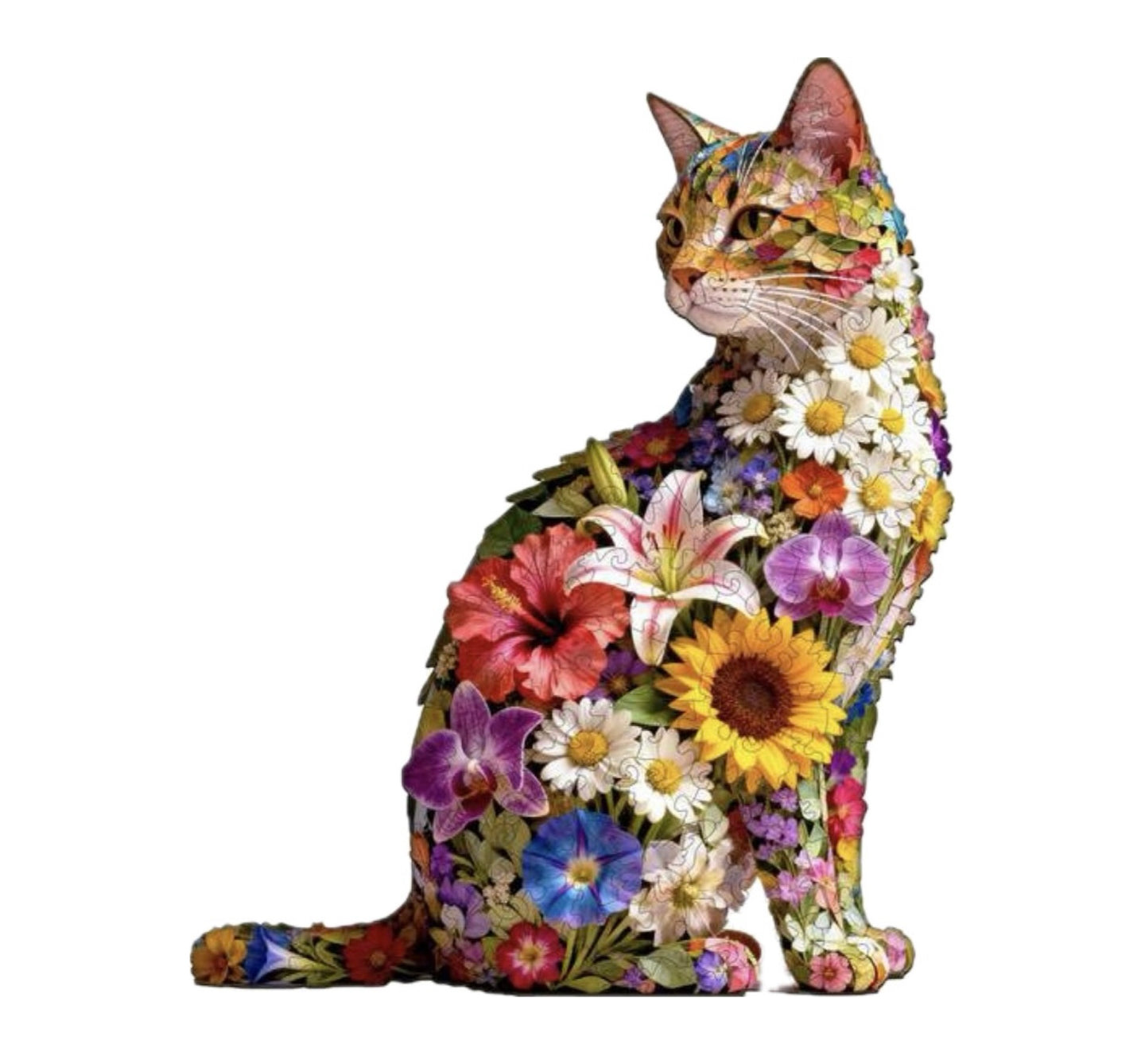 Floral Cat, 29 x 23.6cm (L)