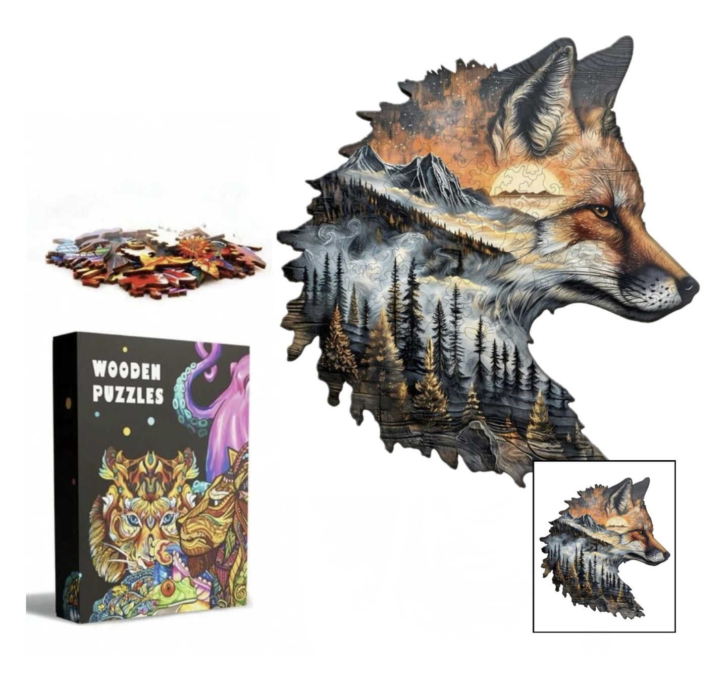 Sunset Fox, 29 x 26.8cm (L)