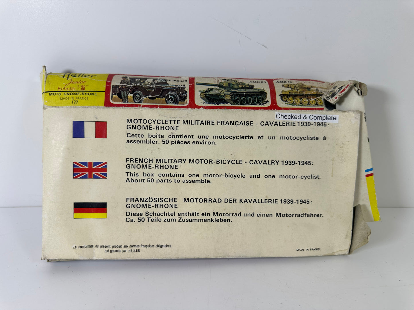 Heller 177 French Motorcycle, 1:35 Scale