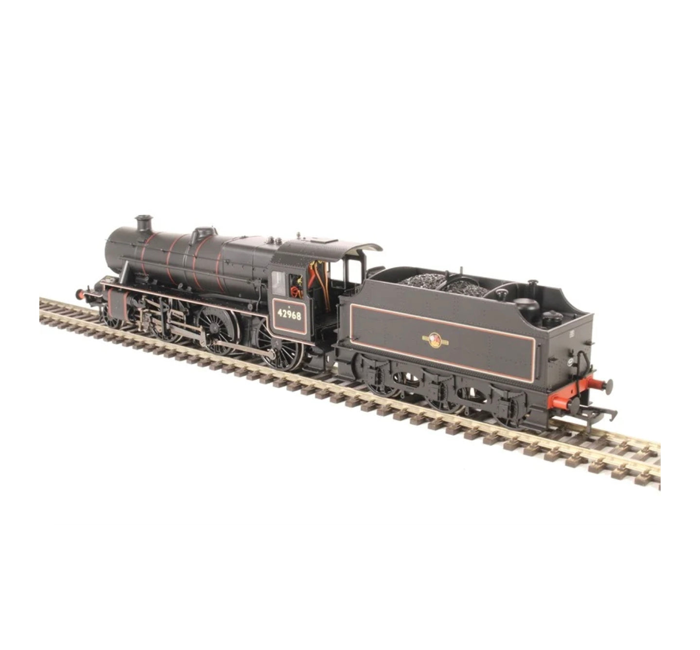 Bachmann 31-692 Stanier Mogul BR Black Late Crest '42968' (OO)