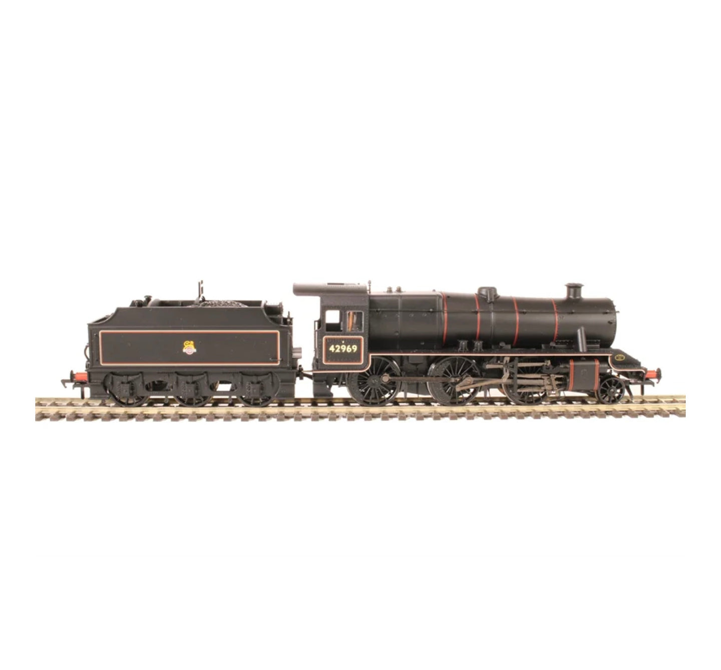 Bachmann 31-691 Stanier Mogul BR Lined Black Early Emblem '42969' (OO)