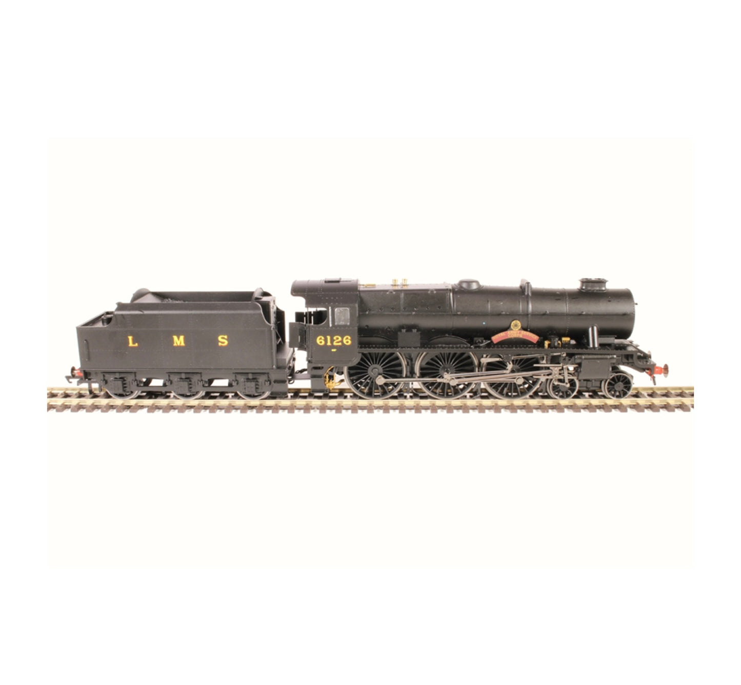 Hornby R3557 Class 7P 'Royal Scot'4-6-0 "Royal Army Service Corps" in LMS Wartime Black '6126' (OO)