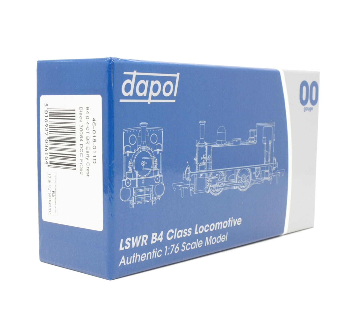 Dapol 4S-018-011D LSWR Class B4 0-4-0T in BR Black with Early Emblem '30084' DCC Fitted (OO)