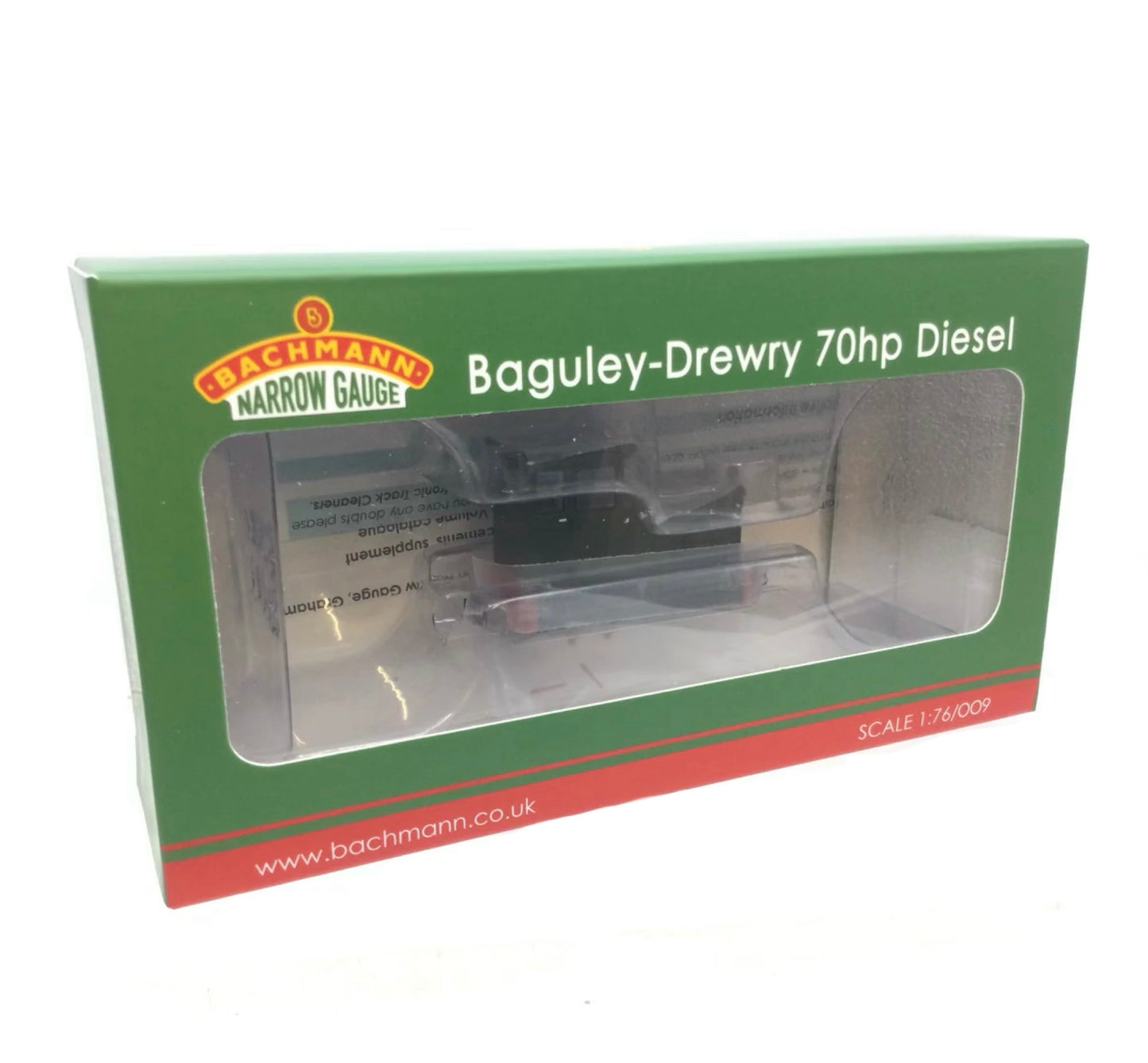 Narrow Gauge 392-026 Baguley-Drewry 70hp Diesel Green (009 Scale)