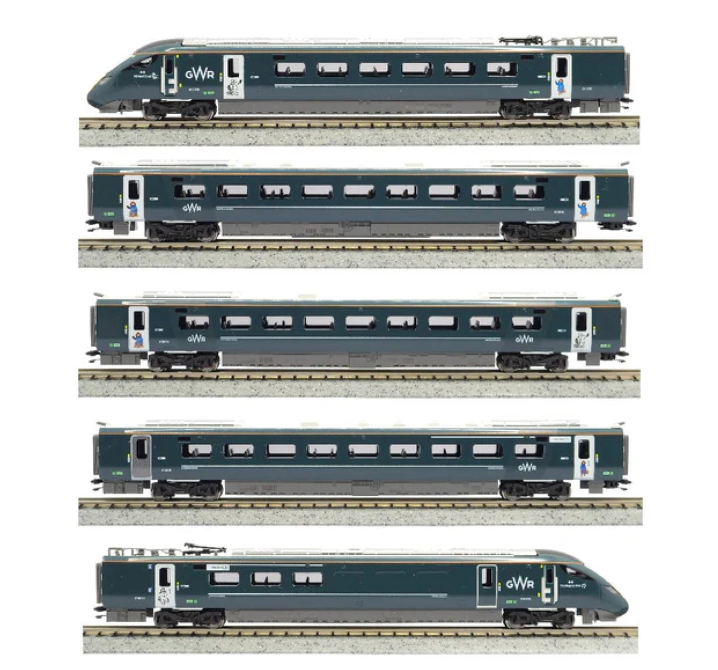 Kato K10-1673 Class 800/0 'Paddington Bear' GWR 5 Car Train (N)