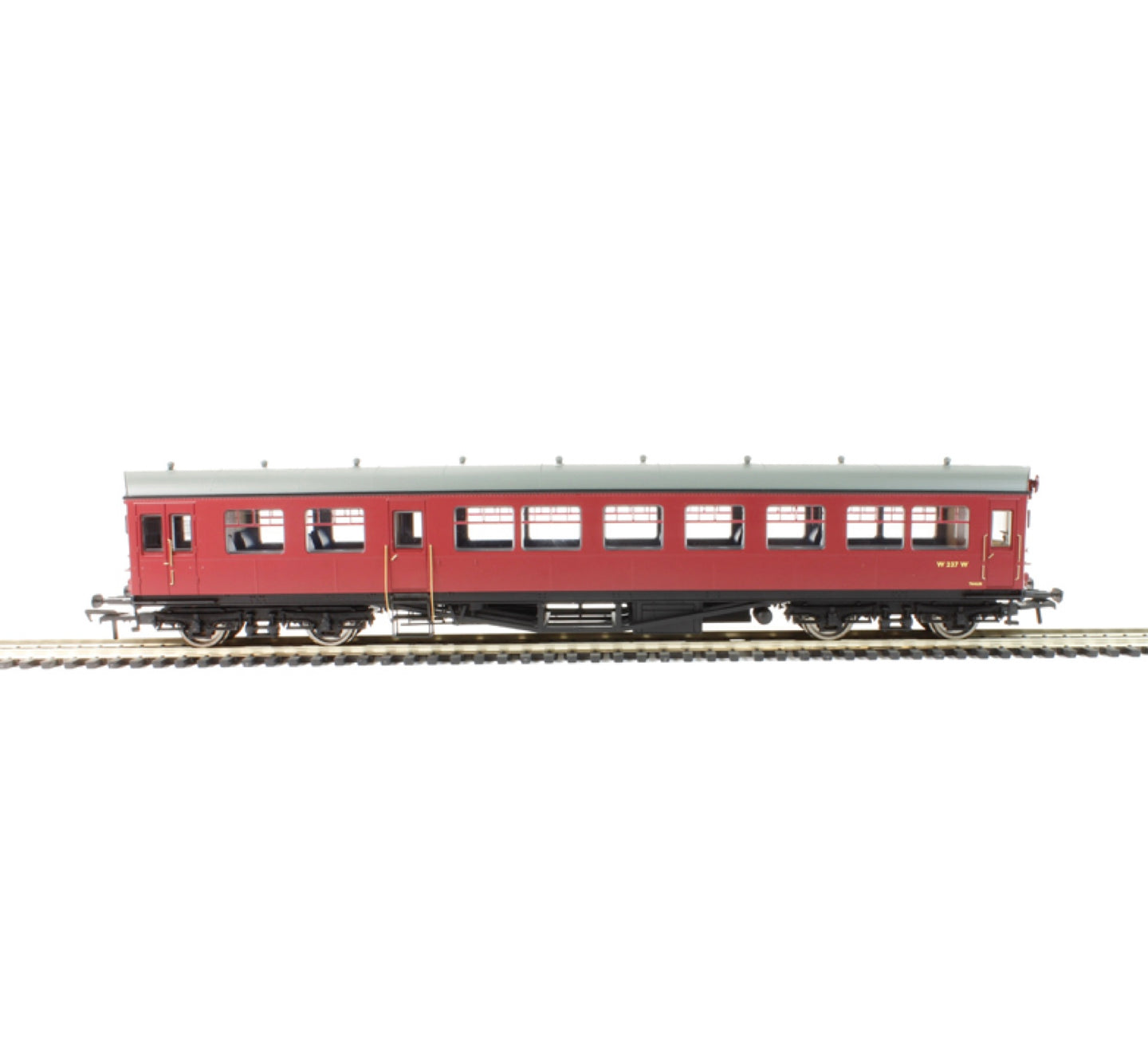 Bachmann 39-577 Hawksworth A38 Auto-trailer 'W237W' in BR Unlined Crimson (OO)