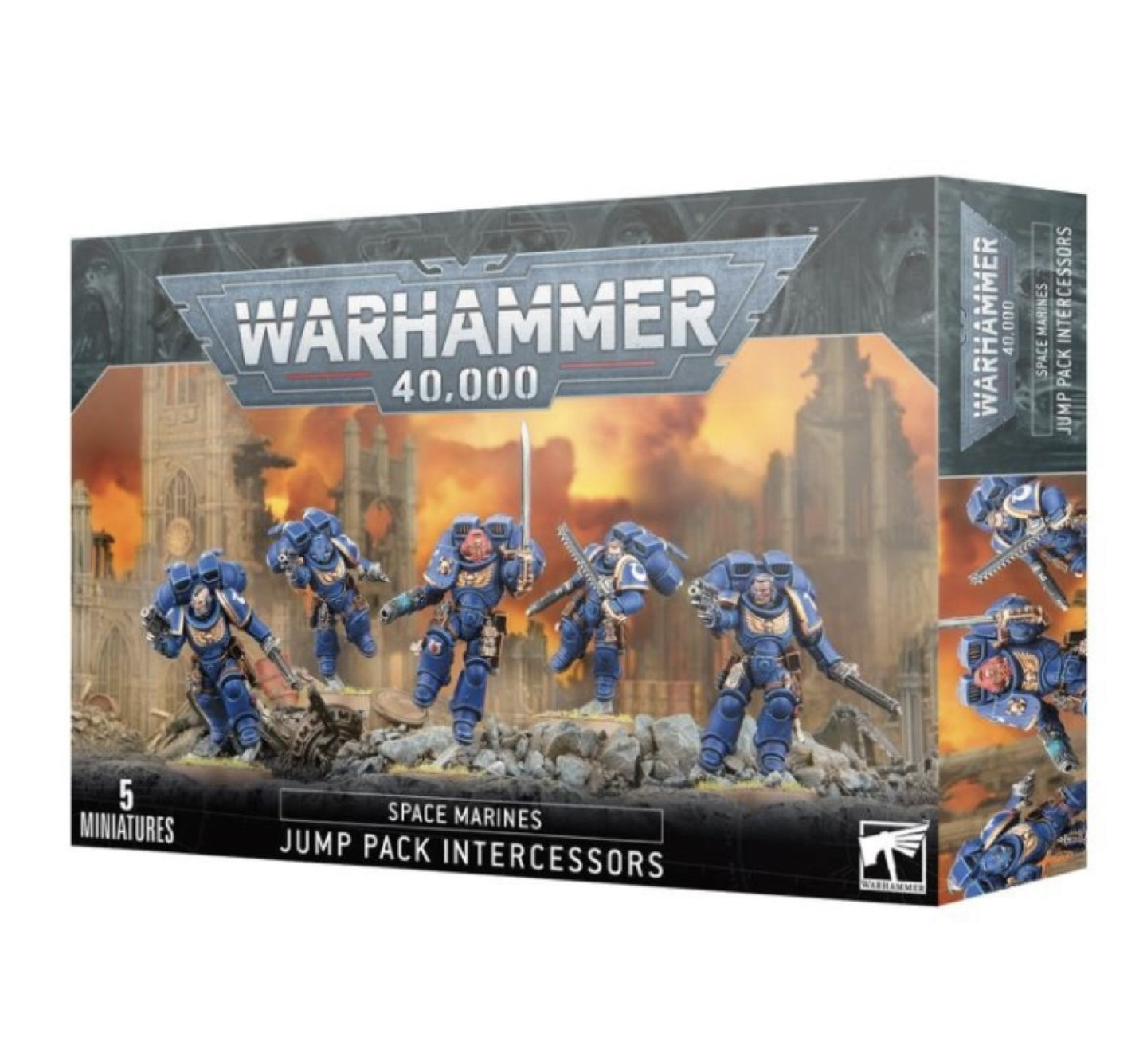 Space Marines: Assault Intercessors with Jump Packs, 48-13
