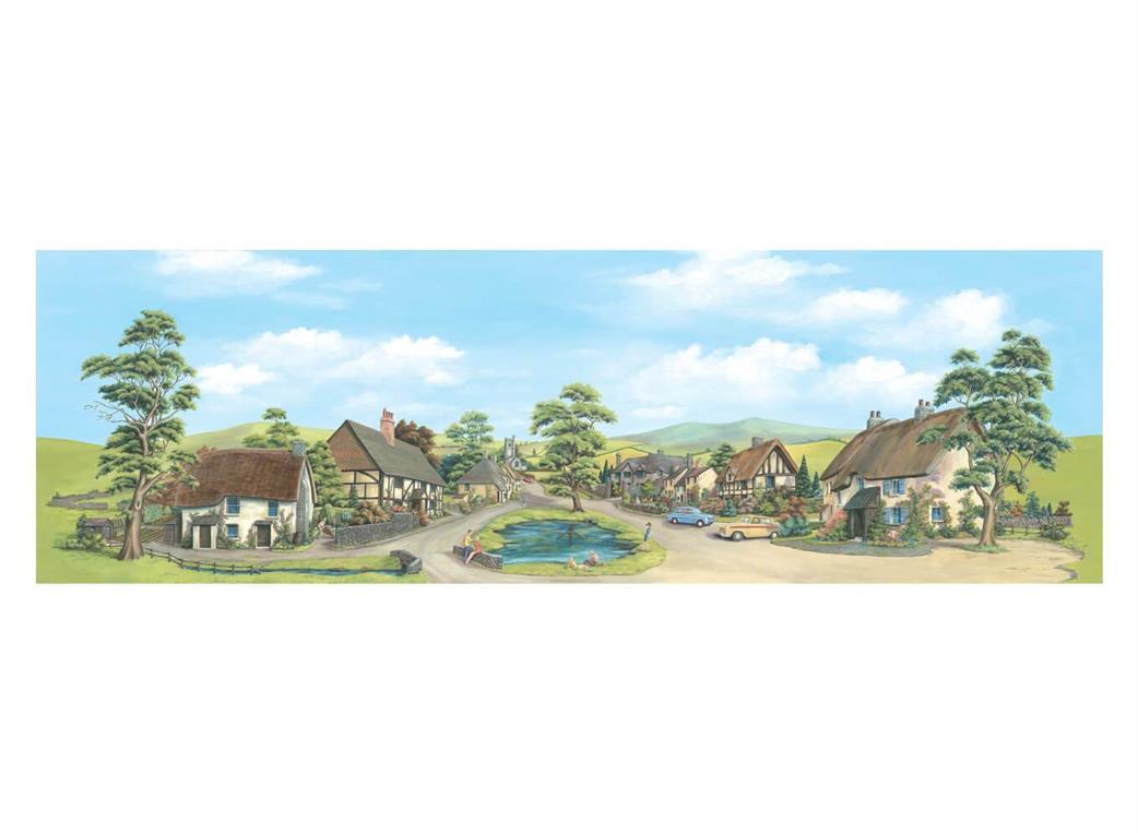 SK-35 - Village with Pond, Medium