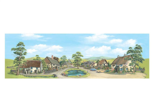 SK-35 - Village with Pond, Medium