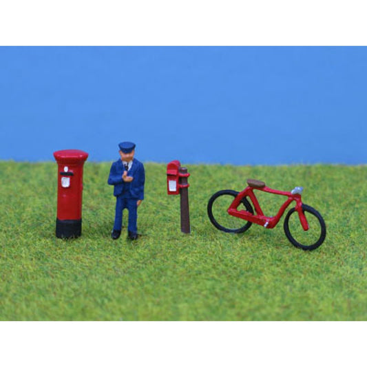 PDZ07 - Postman, Bike & Postboxes (OO)