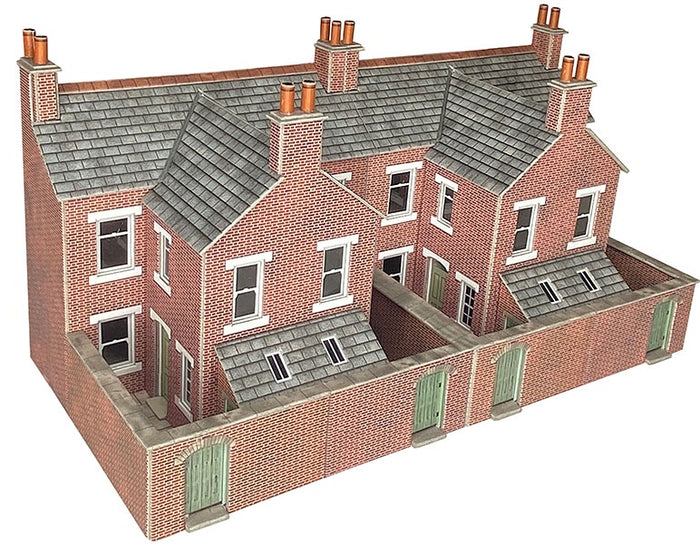 PO304 - Low Relief Terraced House Backs (Brick)